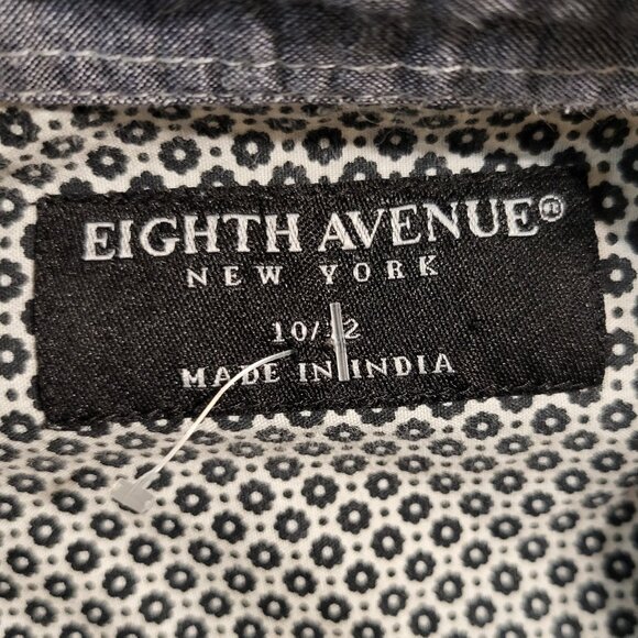 NWOT EIGHTH AVENUE NEW YORK BOYS BUTTON DOWN DRESS SHIRT SZ 10/12 - Picture 3 of 5